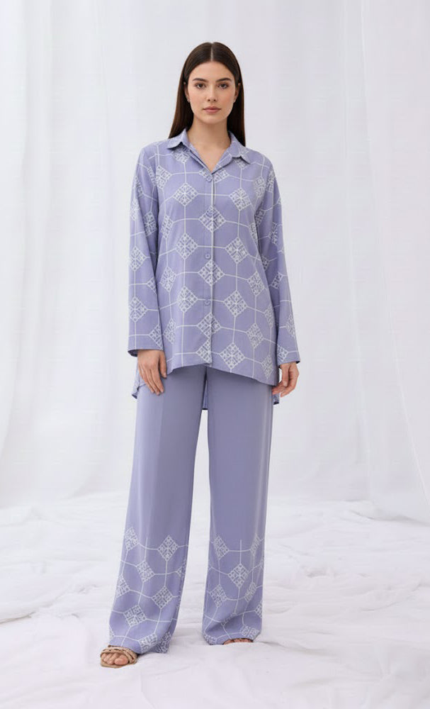 Lavender Grid Co-Ord Set
