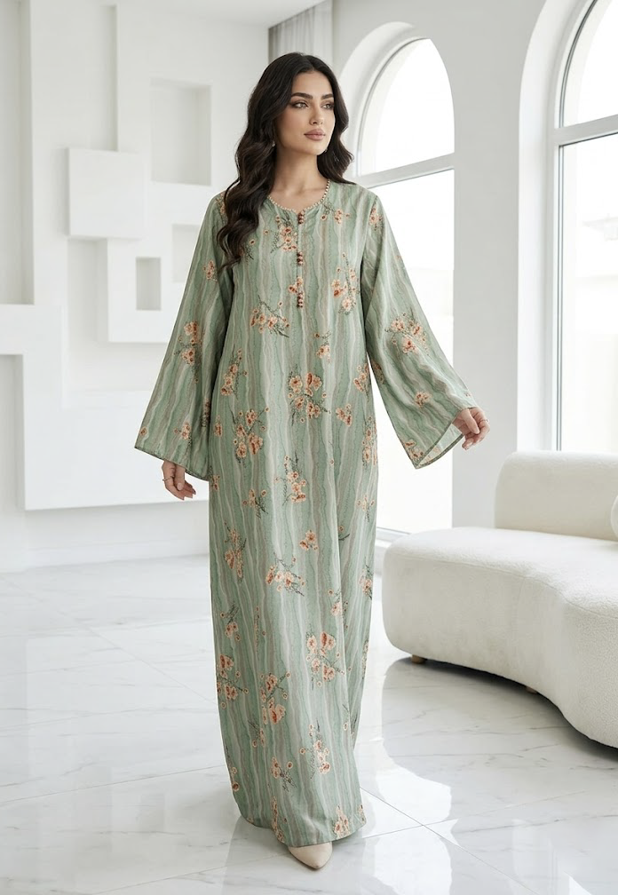 Rawda Sage Kaftan