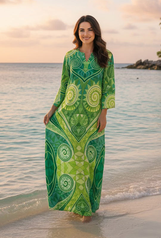 Zafira Verde Kaftan
