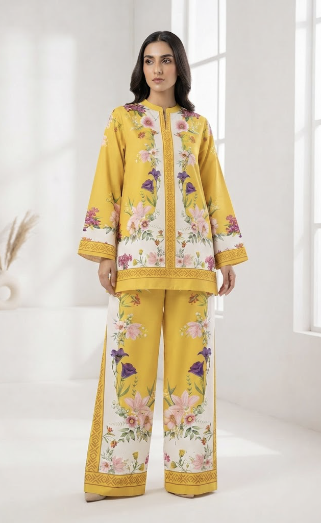 Golden Blossom Co-Ord Set