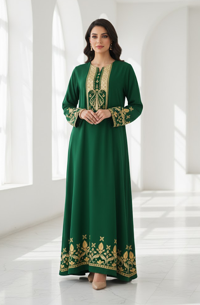 Lina Green Kaftan