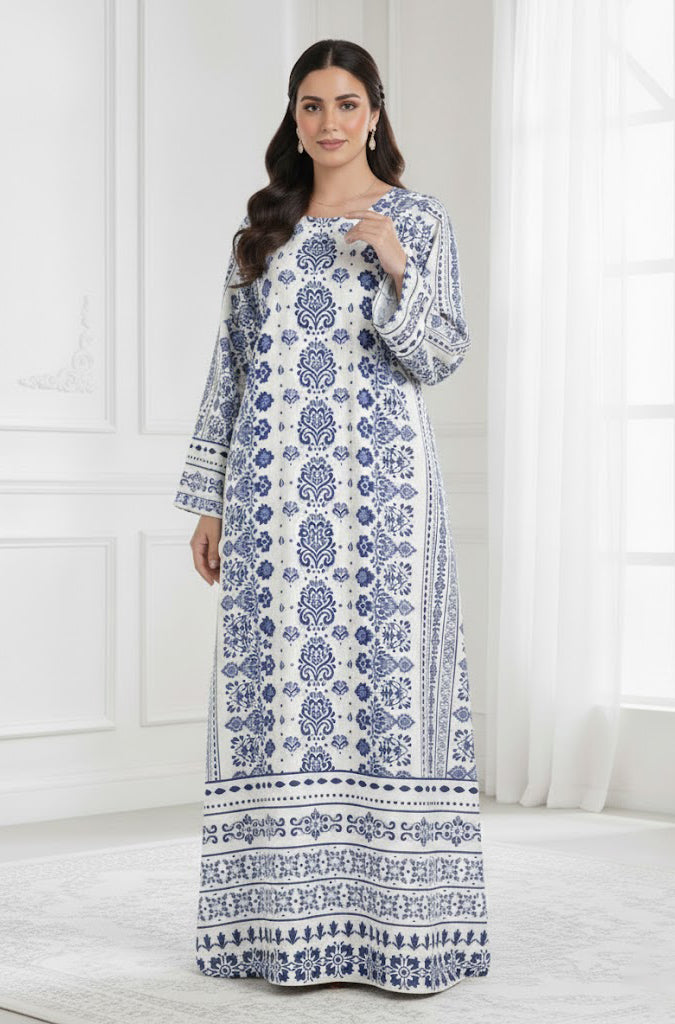 Blue Blossom Kaftan