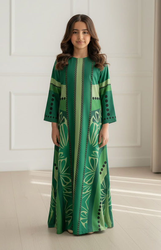 Amina Green Jalabiya