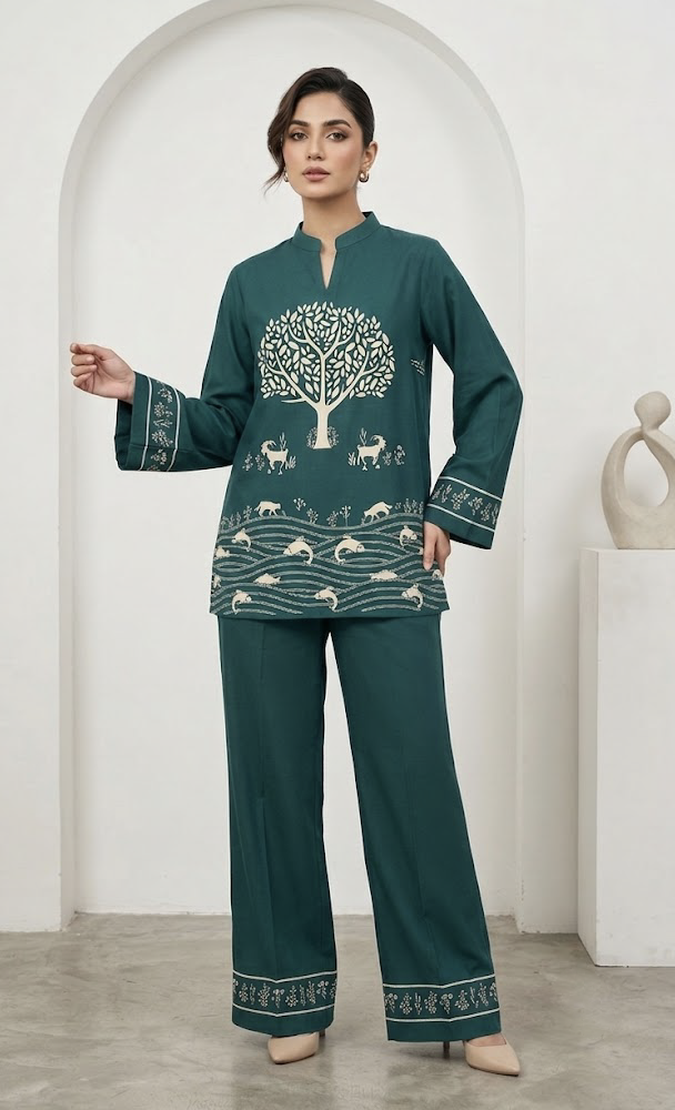 Evergreen Luxe Co-Ord Set