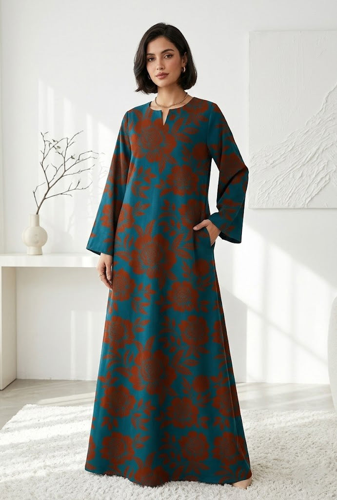 Liyana Floral Kaftan