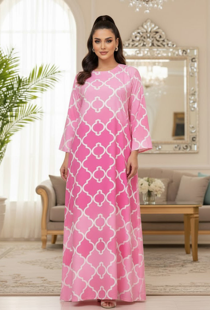 Pink Noor Kaftan