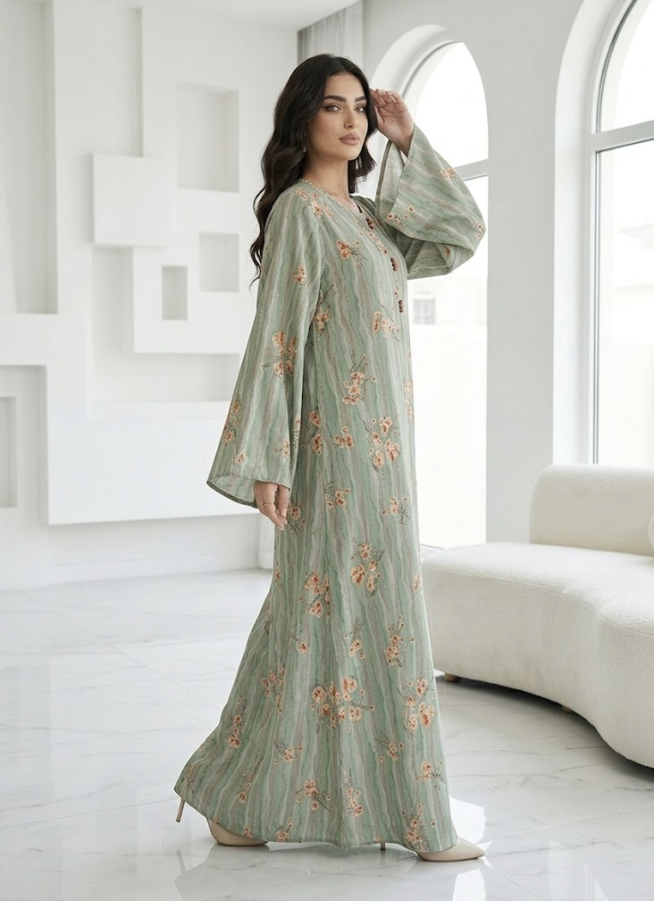 Rawda Sage Kaftan