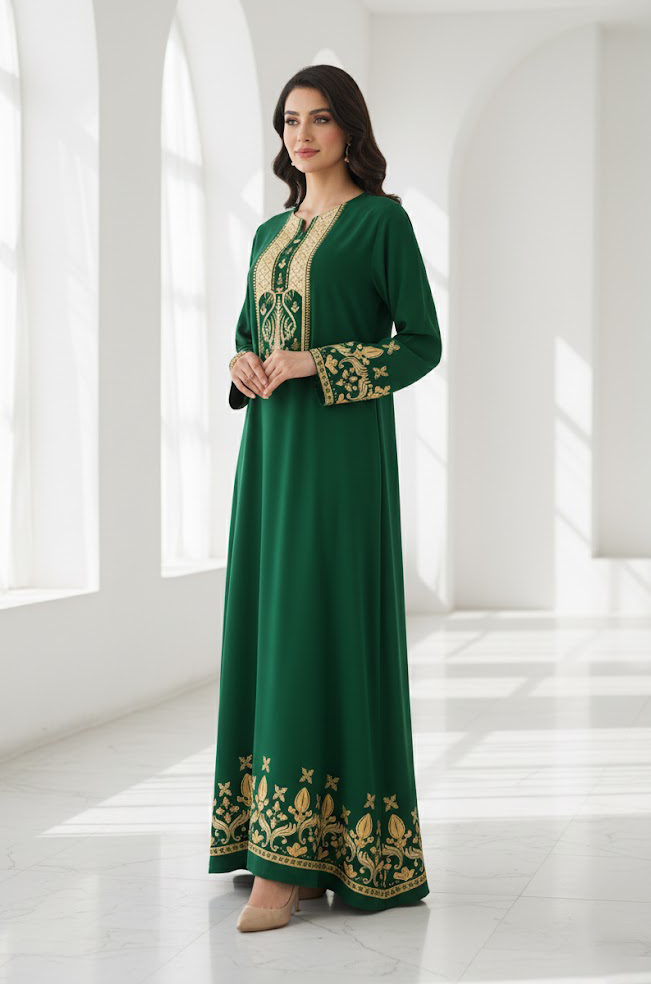 Lina Green Kaftan