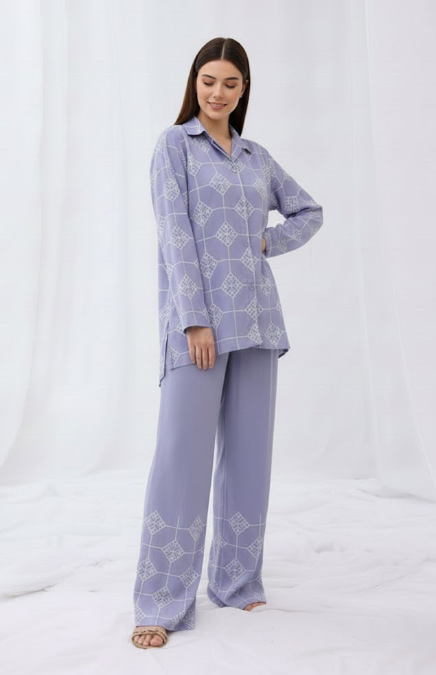 Lavender Grid Co-Ord Set