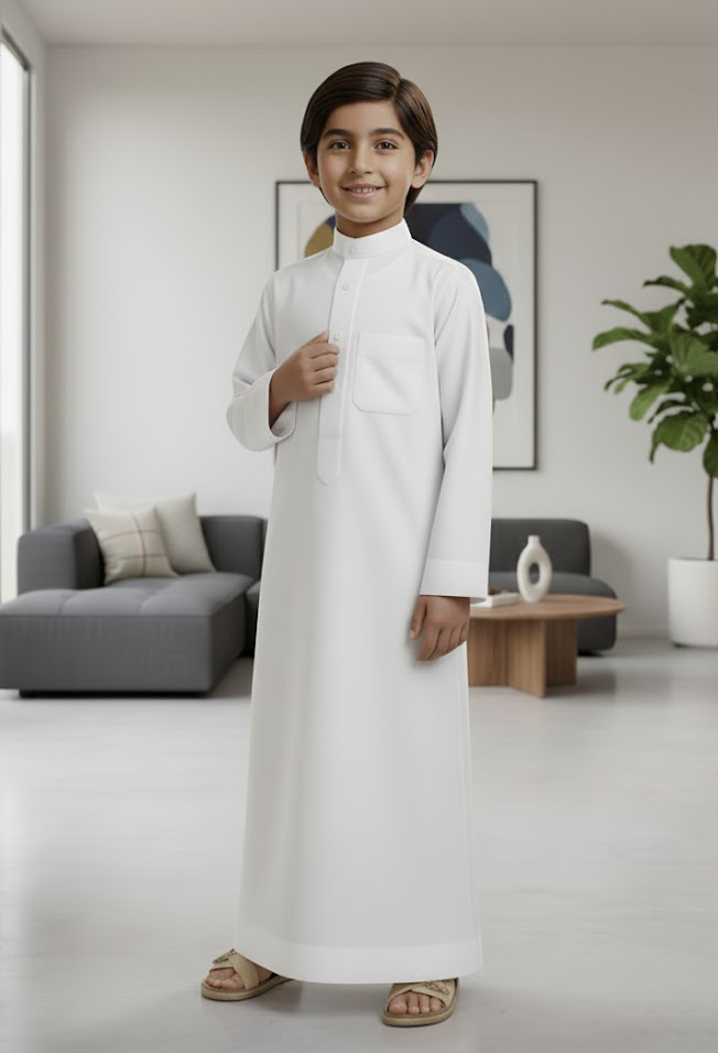 White Emirati Kandoura Thobe