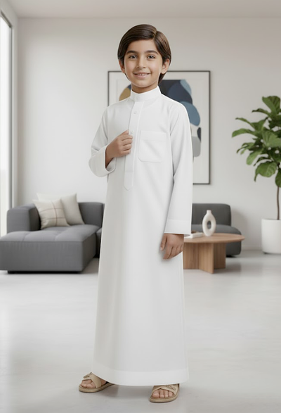 White Emirati Kandoura Thobe