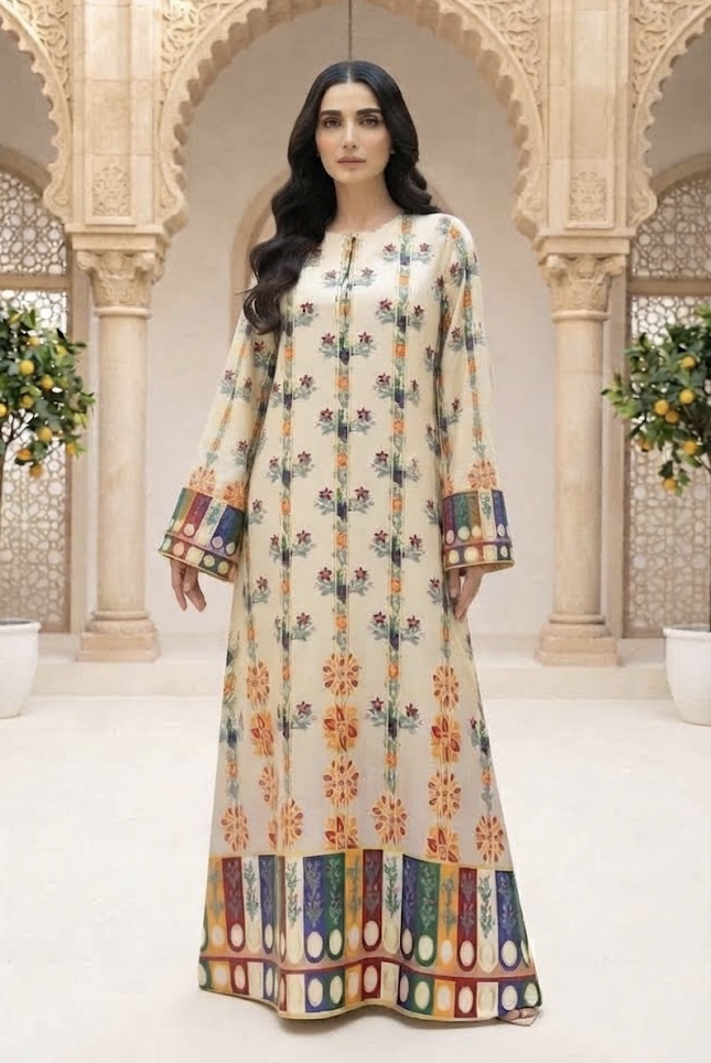 Pastel Bloom Kaftan