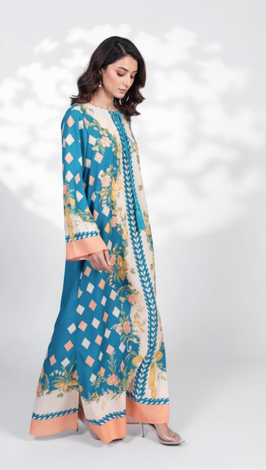 Sehar Azure Kaftan