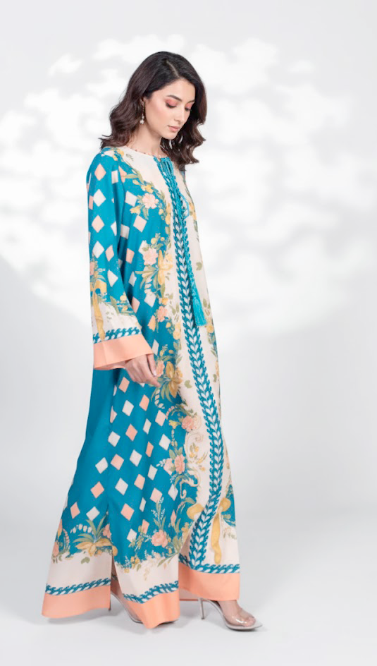 Sehar Azure Kaftan