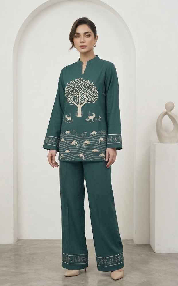 Evergreen Luxe Co-Ord Set