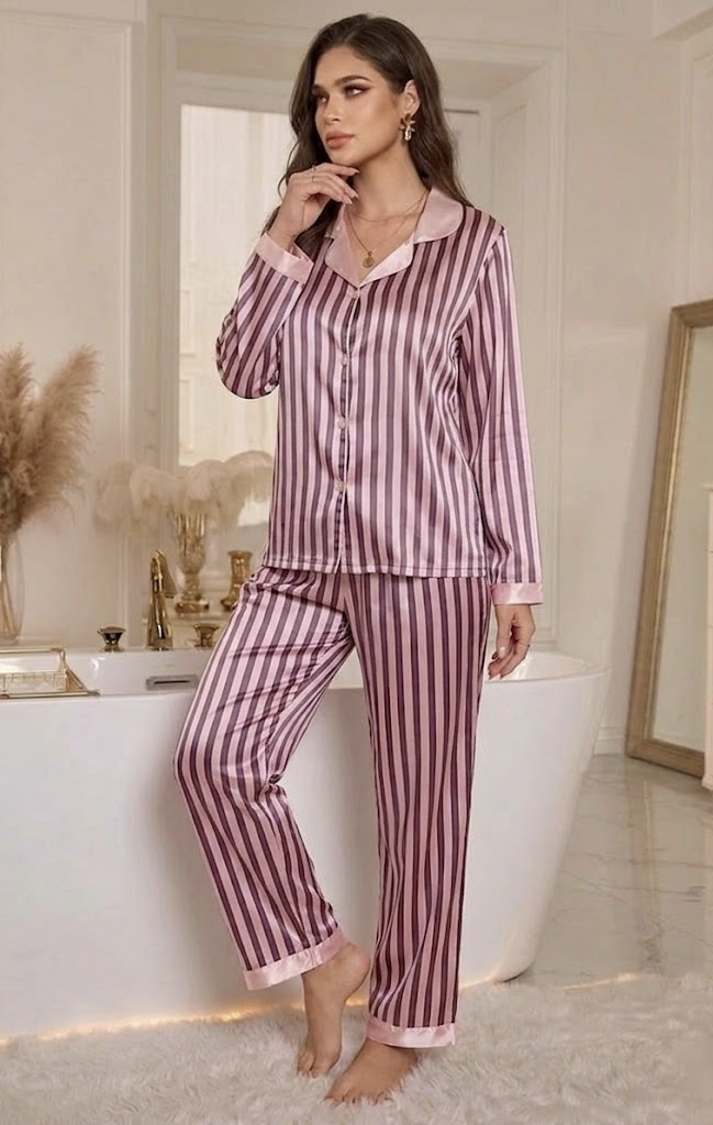 Blush Stripe PJ Set