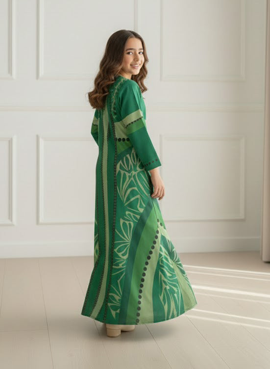 Amina Green Jalabiya
