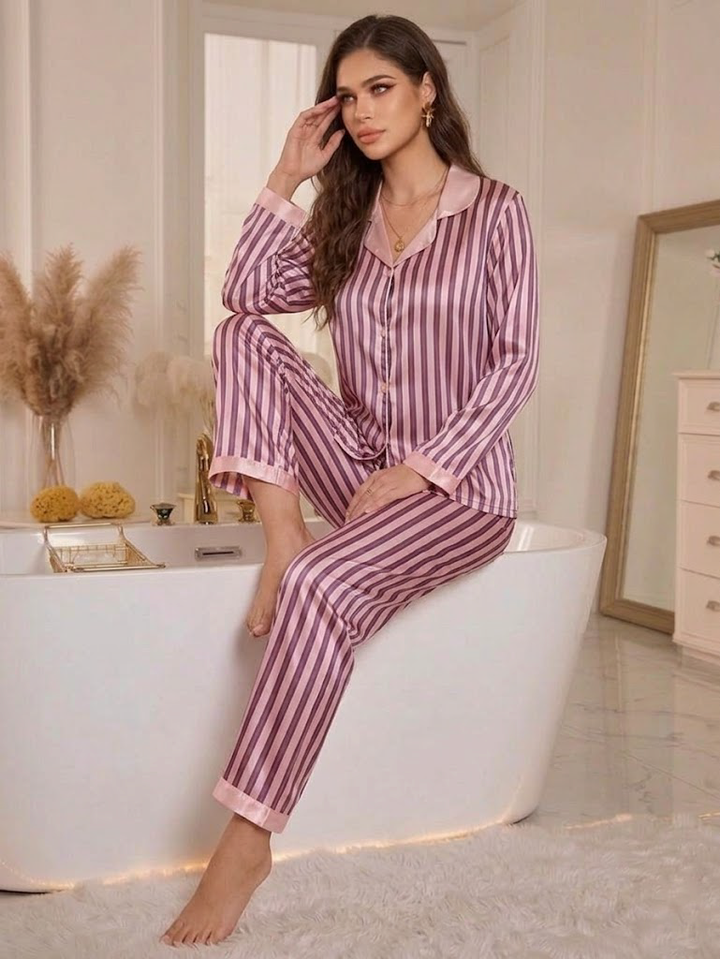 Blush Stripe PJ Set