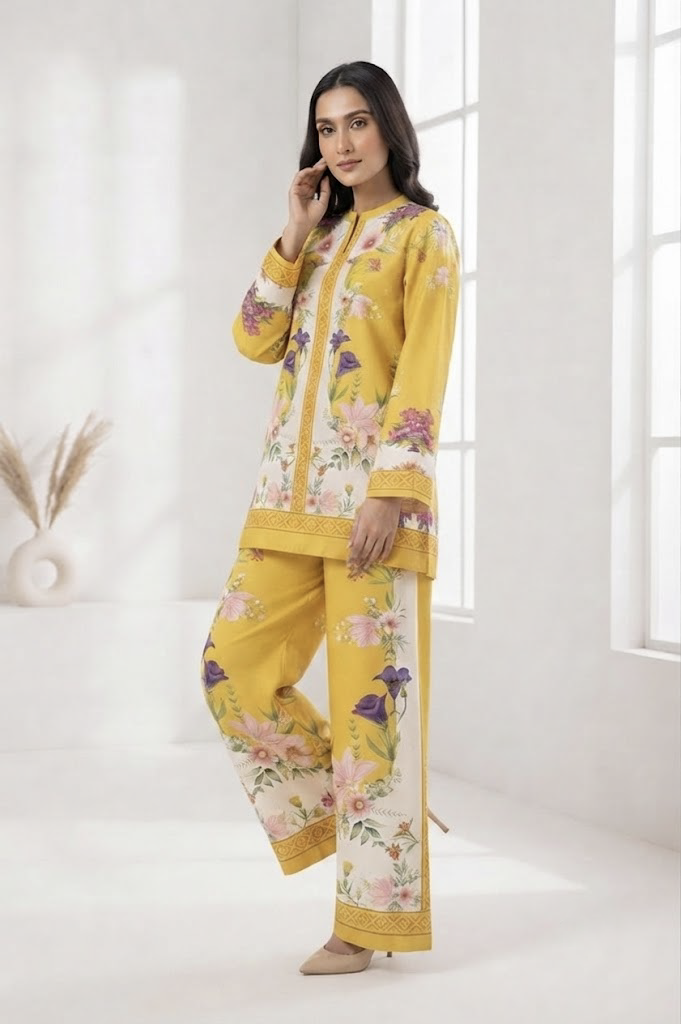 Golden Blossom Co-Ord Set