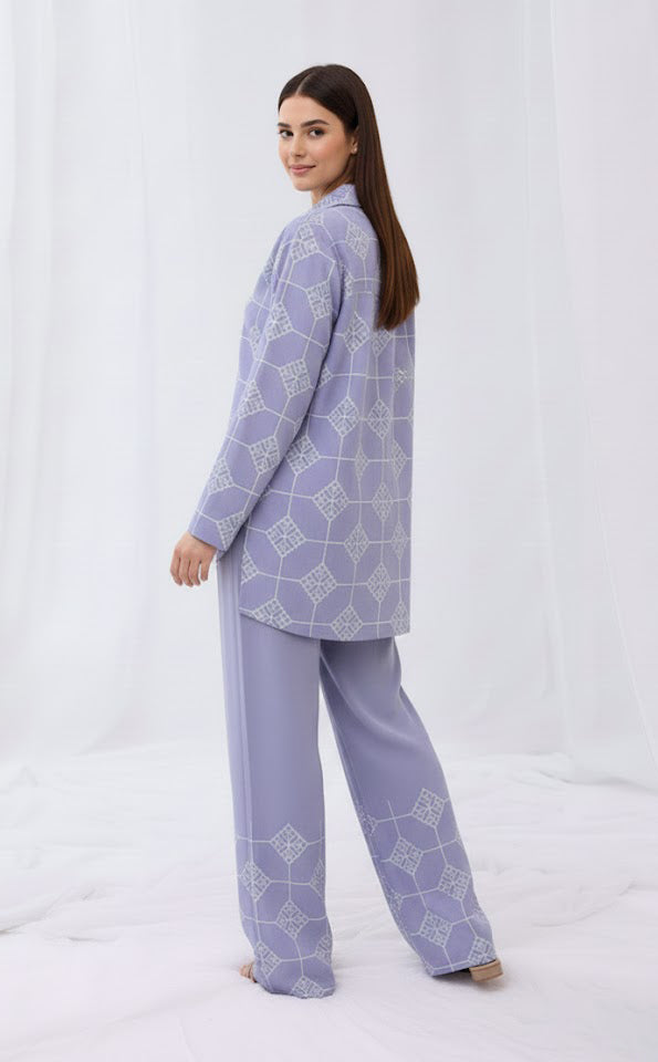 Lavender Grid Co-Ord Set