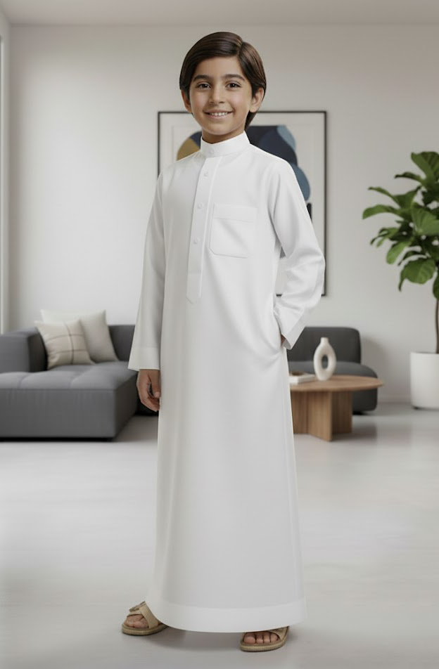 White Emirati Kandoura Thobe