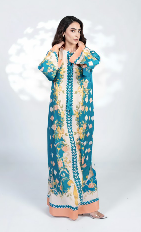 Sehar Azure Kaftan