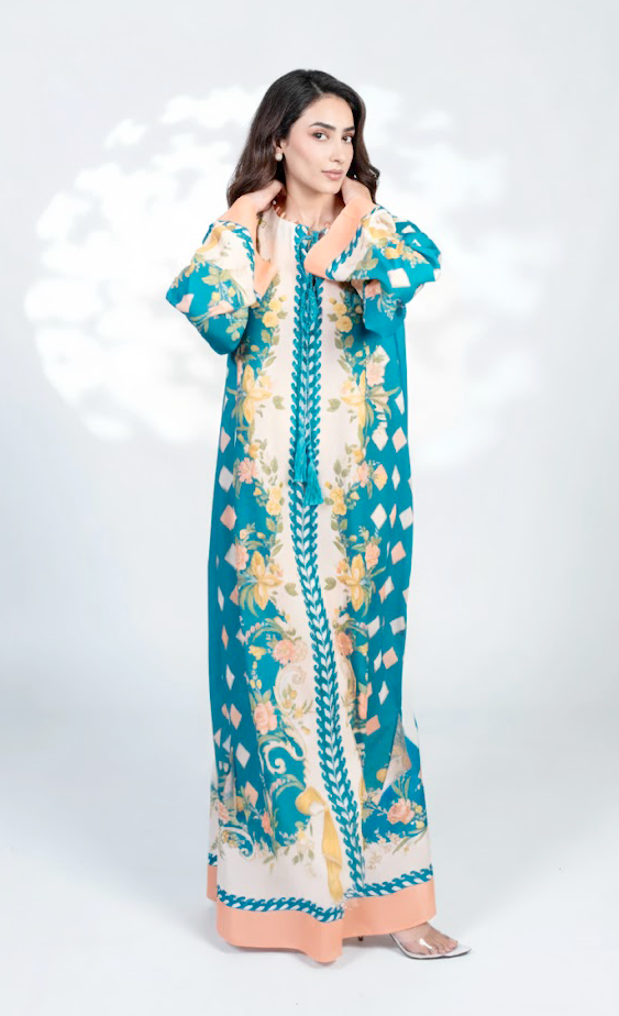 Sehar Azure Kaftan