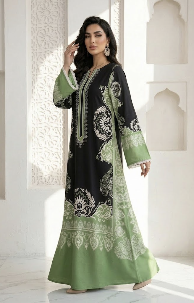 Ayla Olive Kaftan