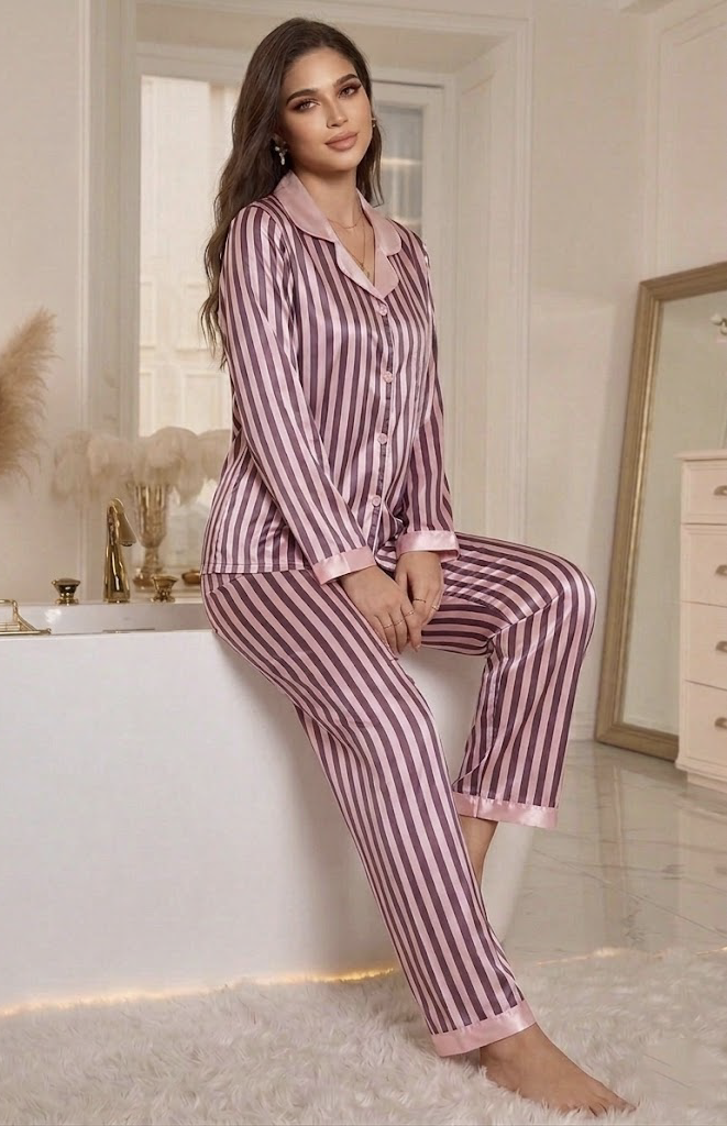 Blush Stripe PJ Set