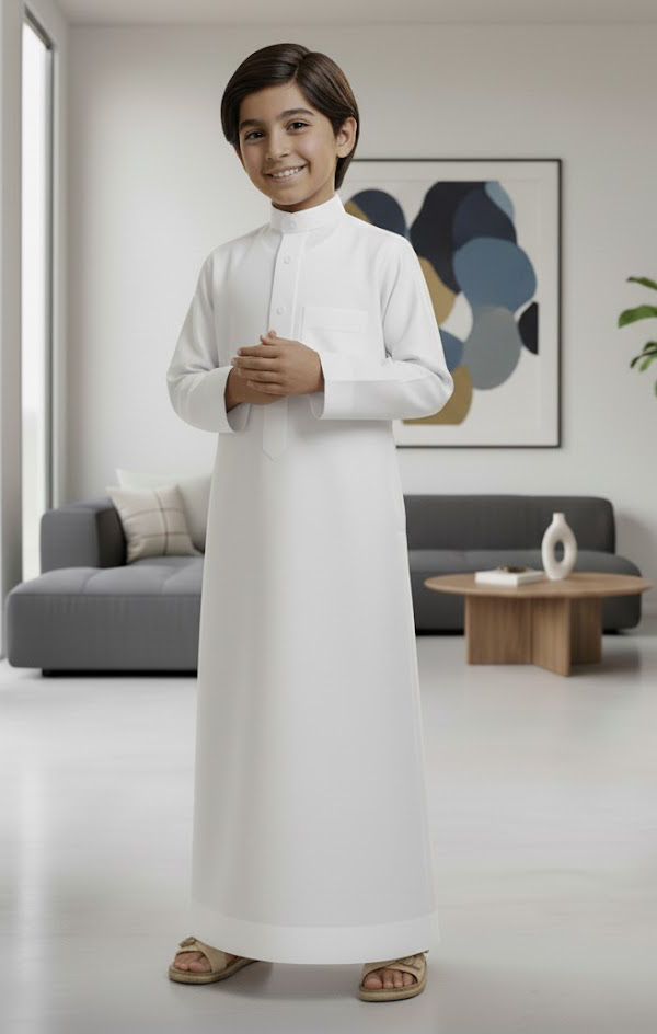 White Emirati Kandoura Thobe