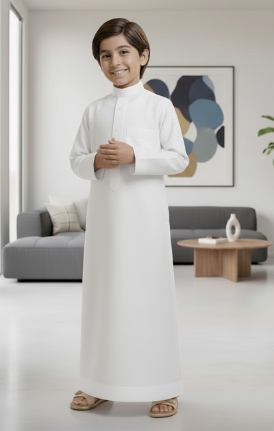 White Emirati Kandoura Thobe