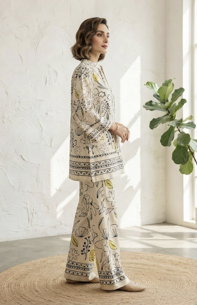 Ivory Bloom Co-Ord Set