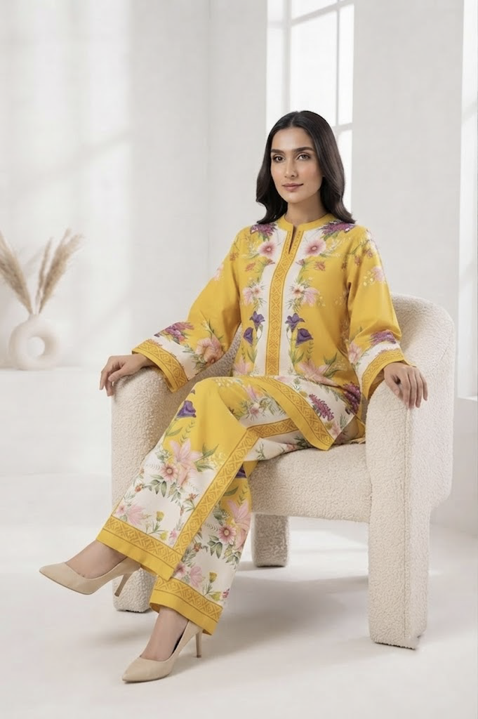 Golden Blossom Co-Ord Set