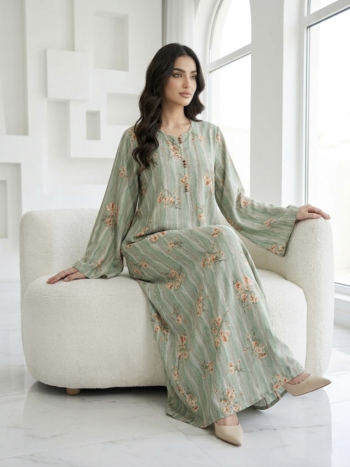 Rawda Sage Kaftan