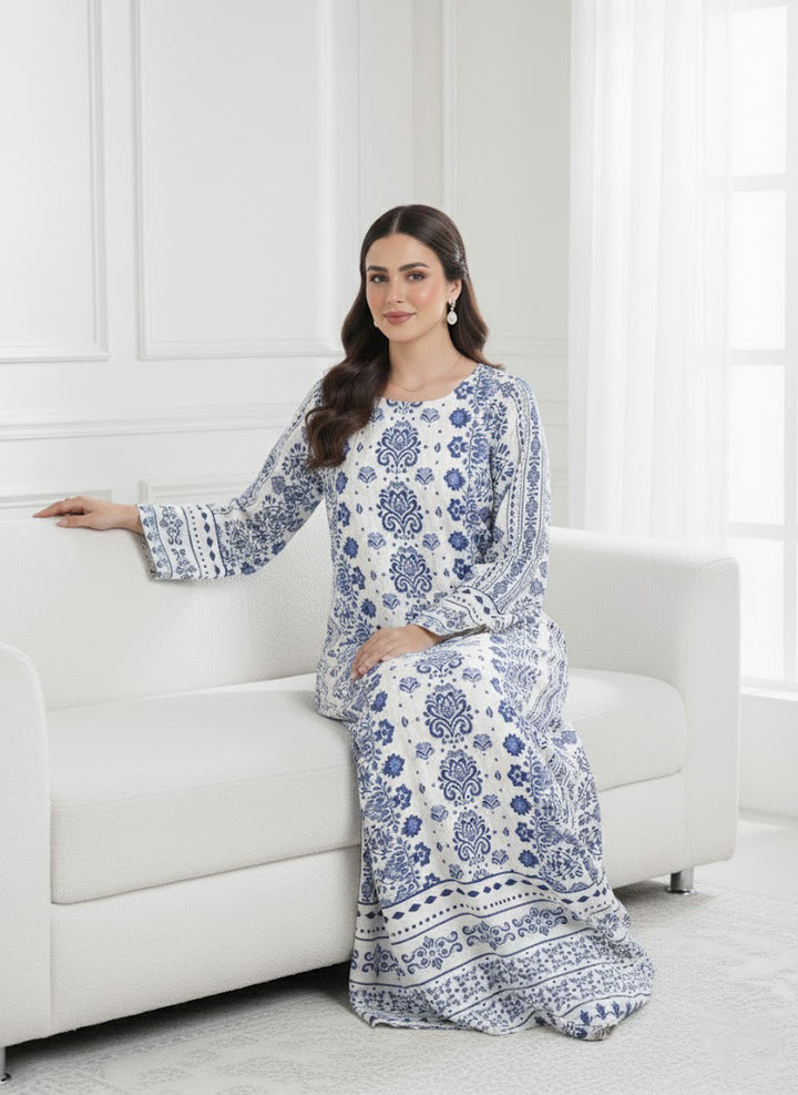 Blue Blossom Kaftan