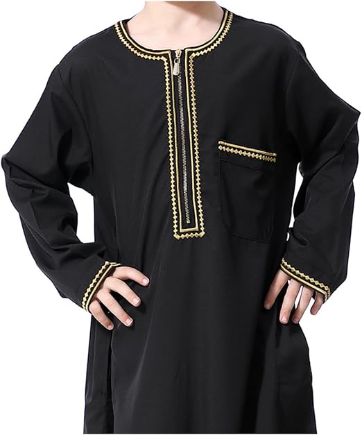 Aswad Emirati Kandoura Thobe