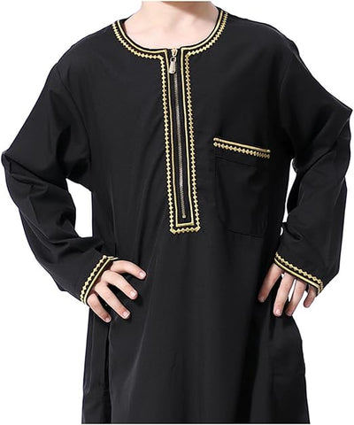 Aswad Emirati Kandoura Thobe