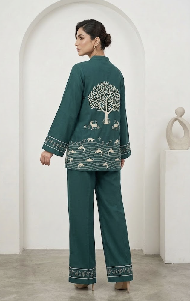 Evergreen Luxe Co-Ord Set