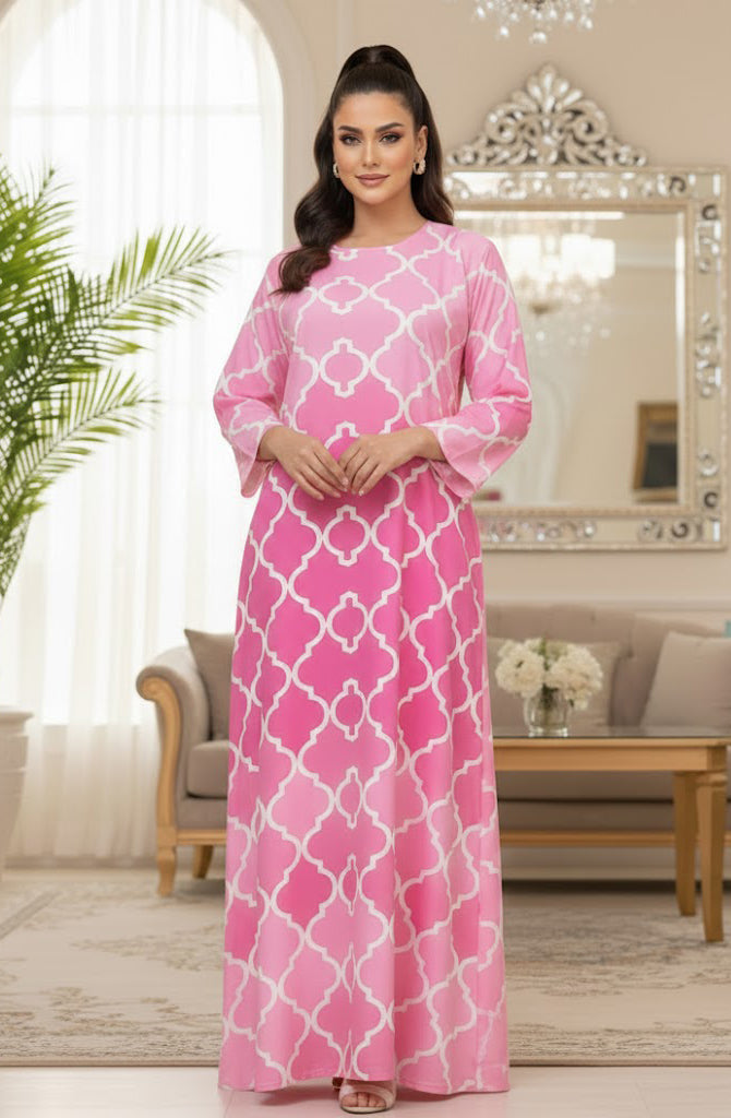 Pink Noor Kaftan
