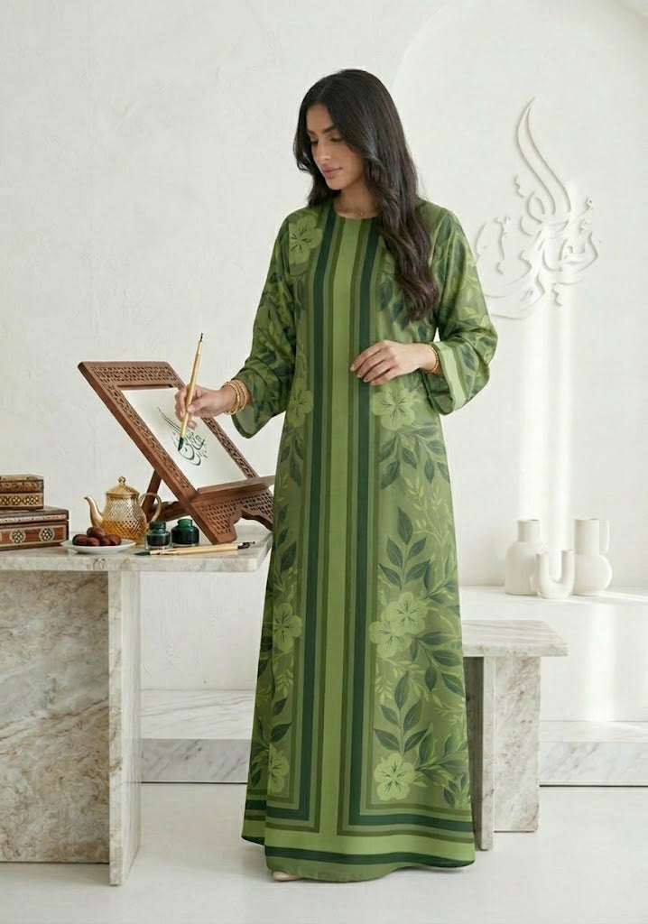 Jade Blossom Kaftan
