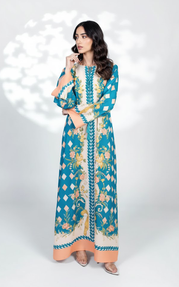 Sehar Azure Kaftan