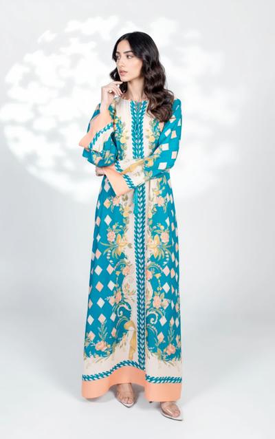 Sehar Azure Kaftan