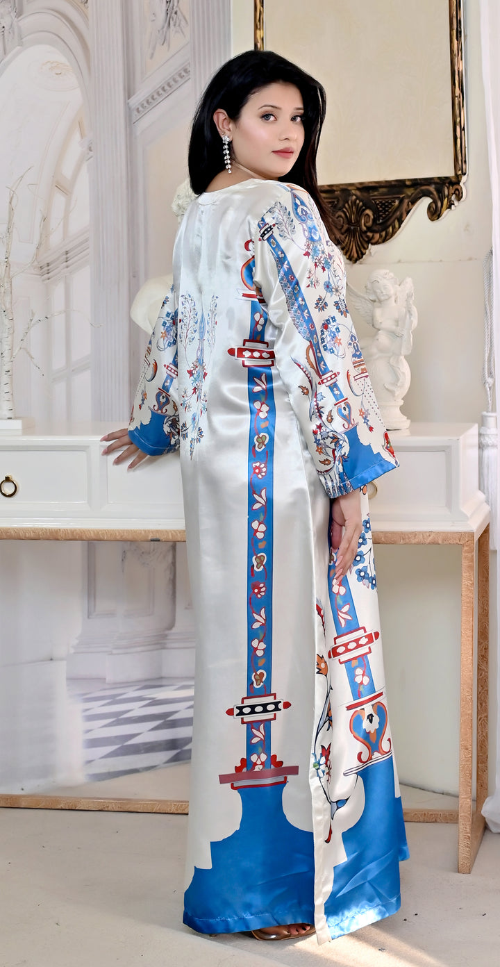 Azure Blossom Kaftan
