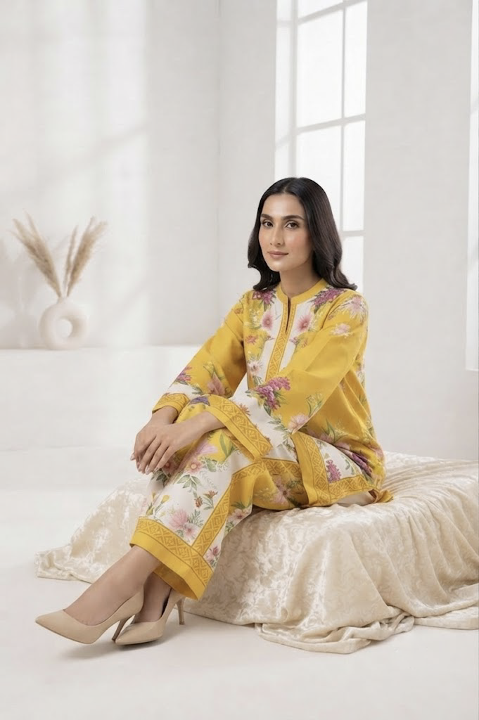 Golden Blossom Co-Ord Set