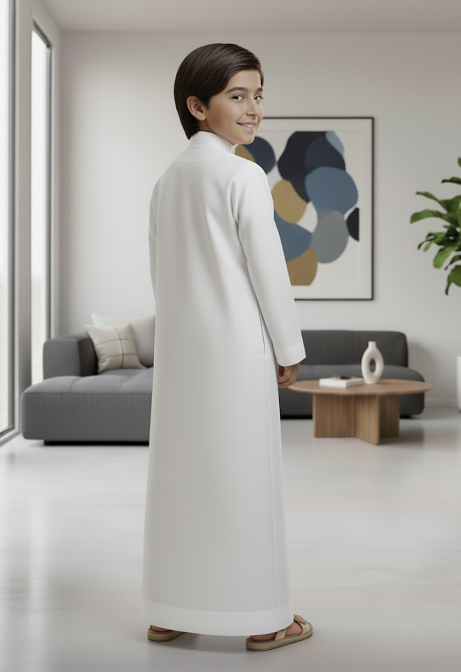 White Emirati Kandoura Thobe
