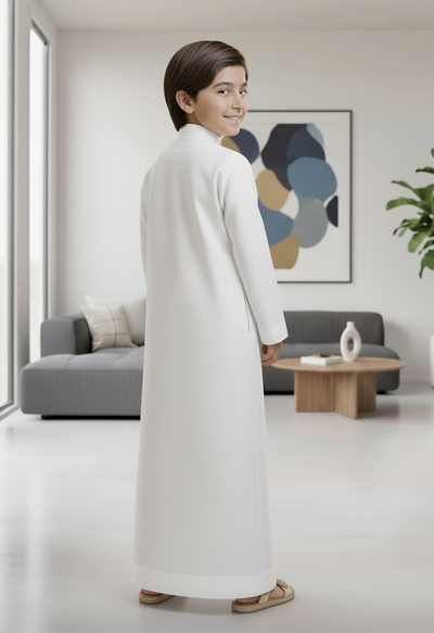 White Emirati Kandoura Thobe