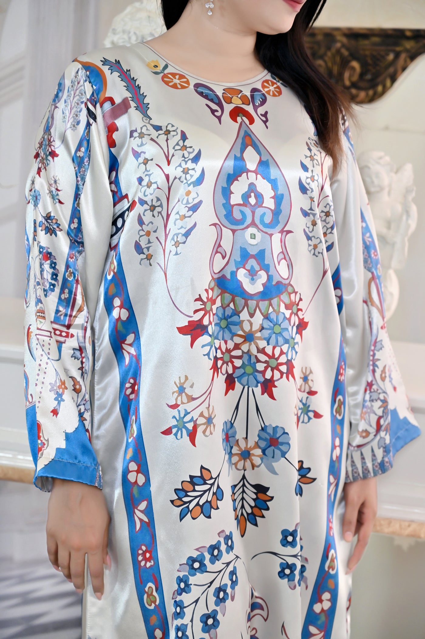 Azure Blossom Kaftan