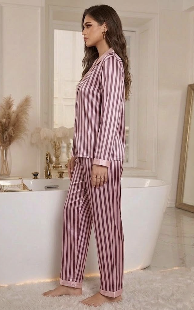 Blush Stripe PJ Set
