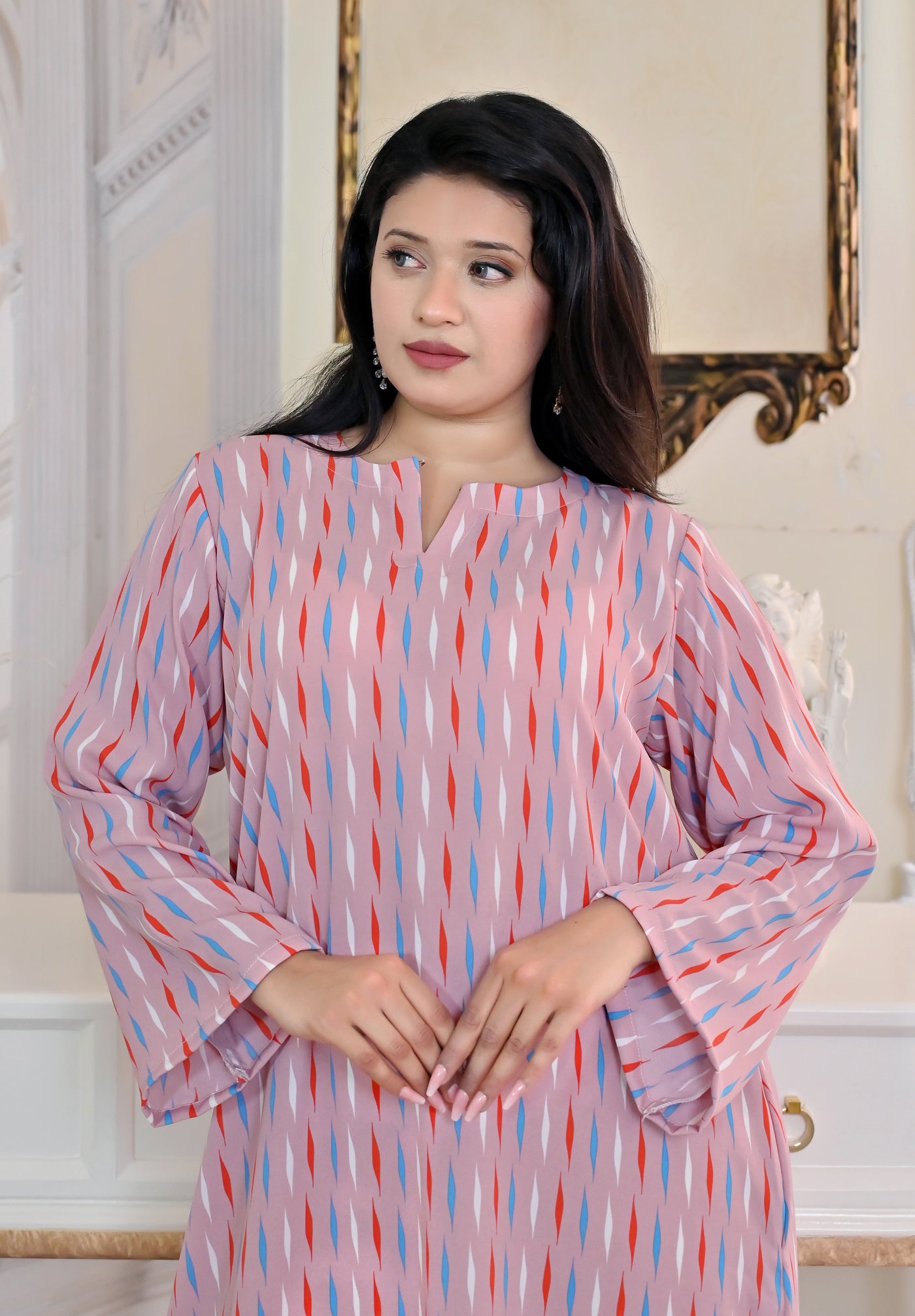 Pink Mirage Kaftan