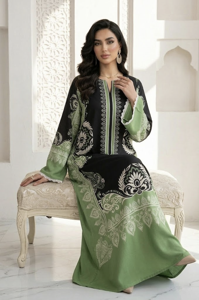 Ayla Olive Kaftan